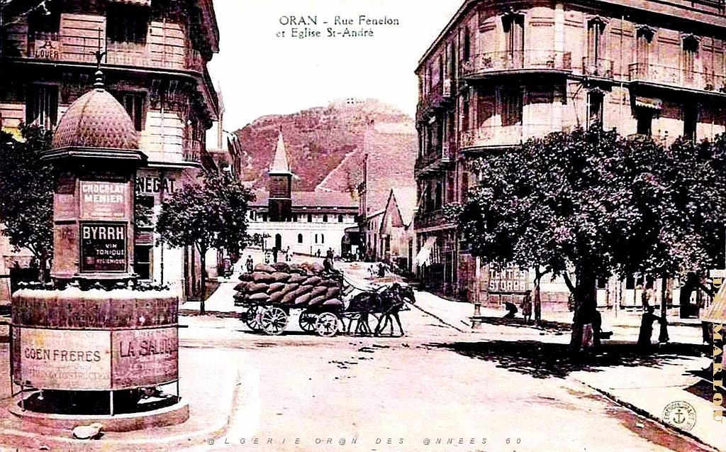 Oran - Rue Fenelon et Eglise Saint-Andre - 1915.jpg